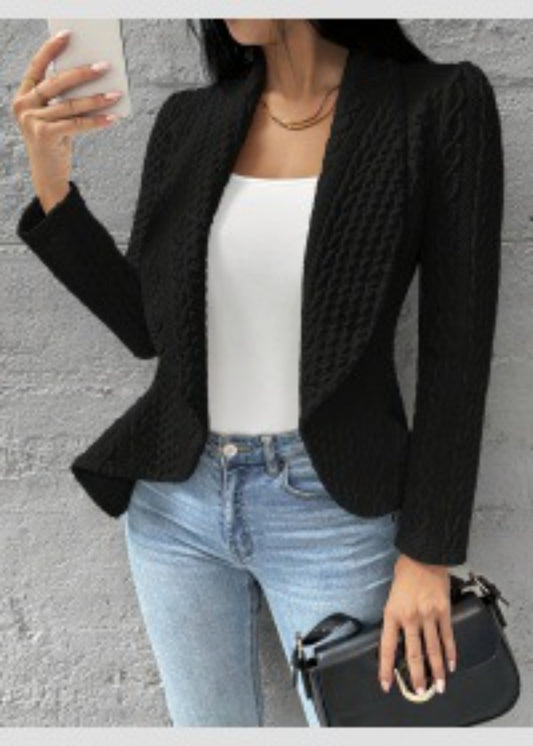 Kavaj för Dam – Enfärgad, Mångsidig & Trendig Modell för Höst och Vinter