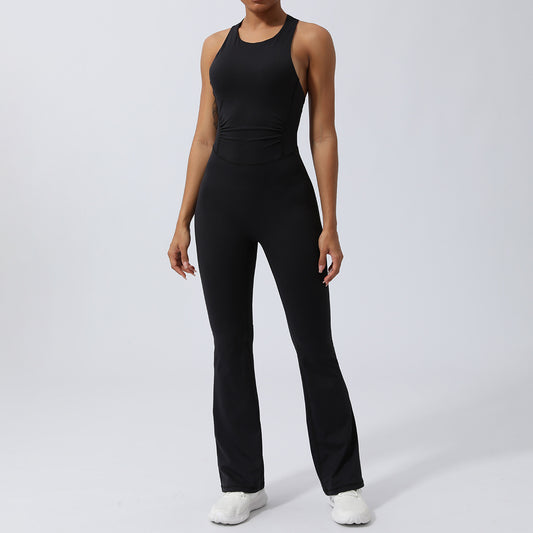 Sportig Träningsjumpsuit – Figurnära Yoga Outfit med Shaping & Bekväm Stretch