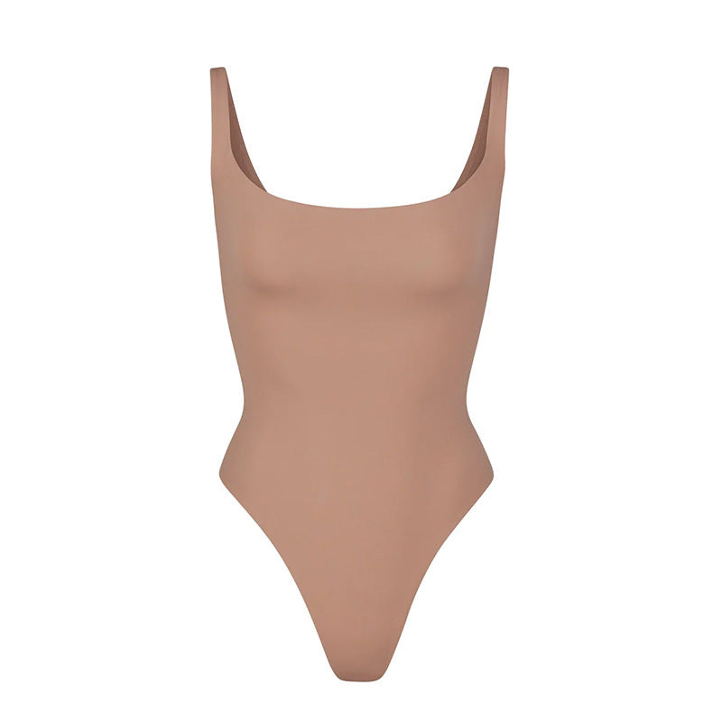 Figurformande Bodysuit – Högelastiskt Tyg, Magekontrollerande & Bekväm Sling Design
