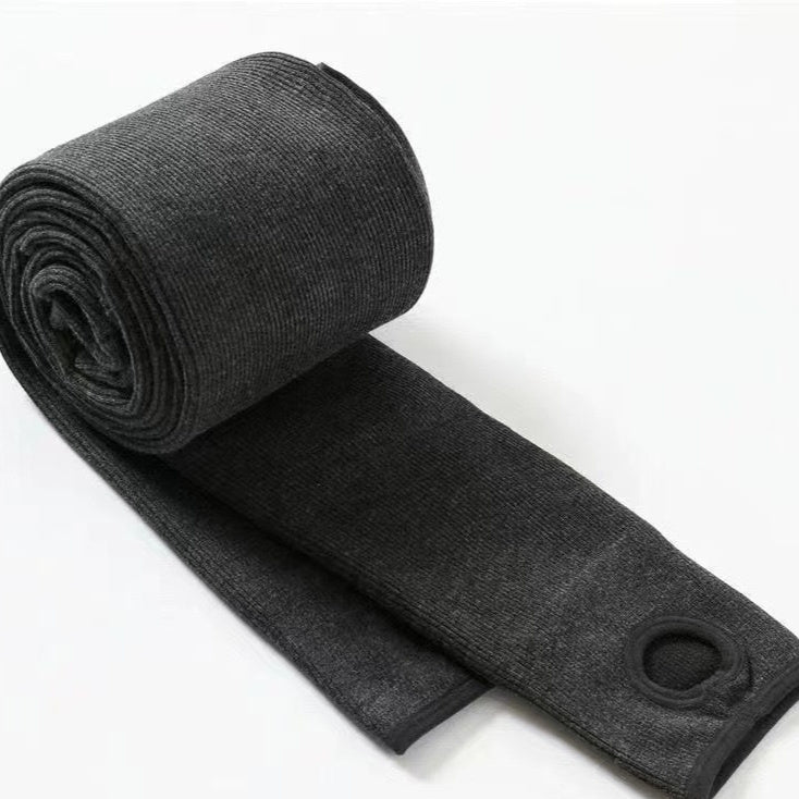 Tjocka Strumpbyxor för Dam – Bekväma Bomullsbyxor med Hög Midja & Randigt Mönster