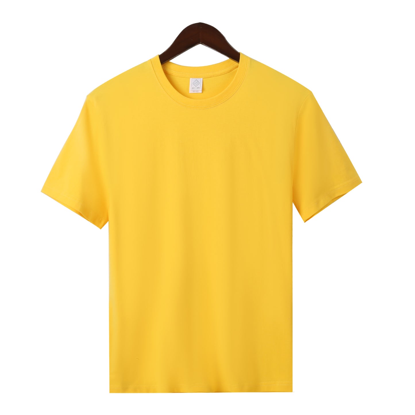 Dam T-shirt – mångsidig casual modell i bomull med halvlång ärm & rund hals