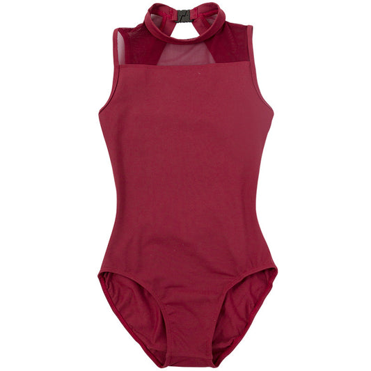 Elegant Gymnastikdräkt – Figurnära Balett Leotard med Stand Collar Design