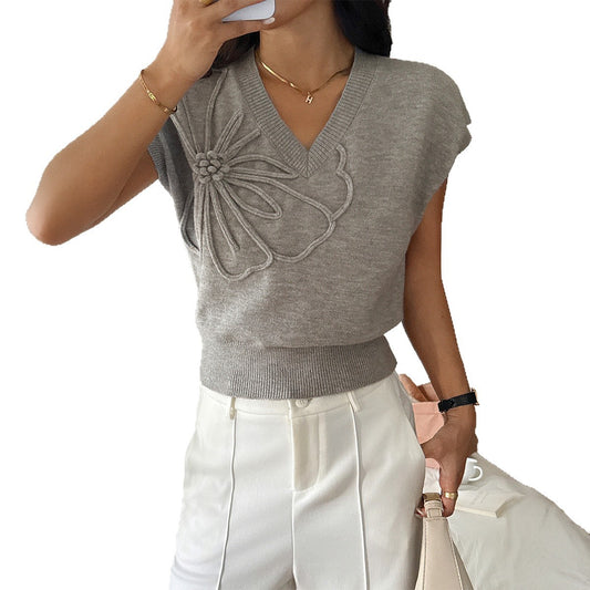 Damtröja – casual T-shirt-sweater i enfärgad design