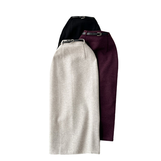 kjol för Dam – Högmidjad Rak Modell med Slits