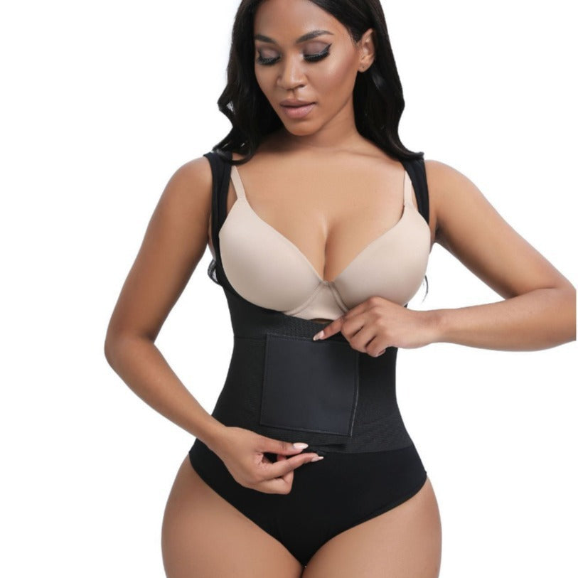 Träningskorsett dam – andningsbar shapewear med magstöd, hyskor & rumplyft