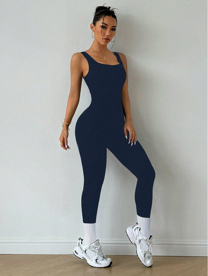 Träningsjumpsuit – Tight Yoga One-Piece med Bekväm Stretch & Slim Fit