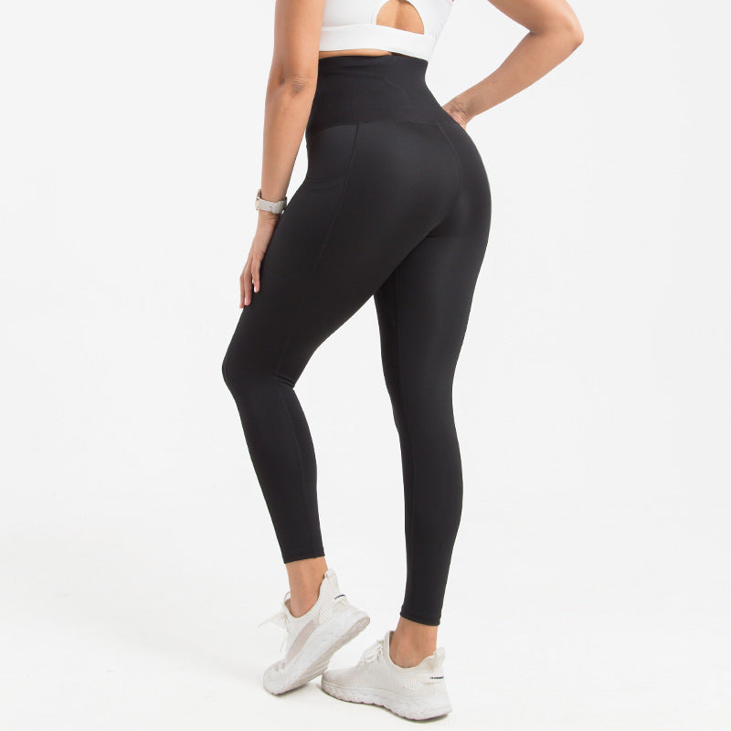 Shapewear Byxor Dam – Yogapants i Plus Size med Fickor, Tight Passform & Magkontroll