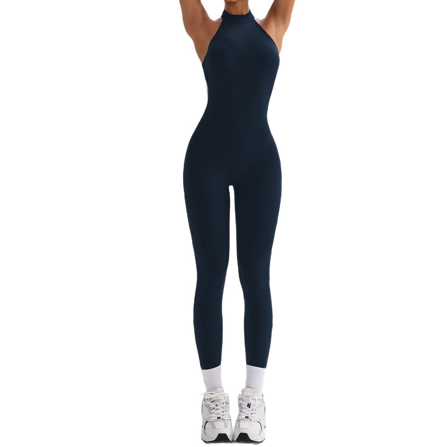 Yoga Jumpsuit för Dam – Figurnära One Piece i Västdmodell för Träning