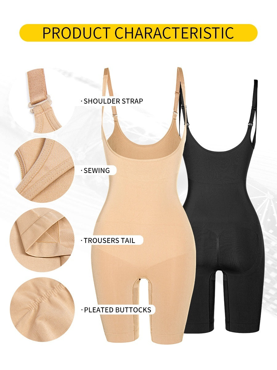 Shapewear Body Dam Plus Size – Sömlösa Kroppsformande Body med Midjeförstärkning, Magkontroll & Push-Up för Höfter