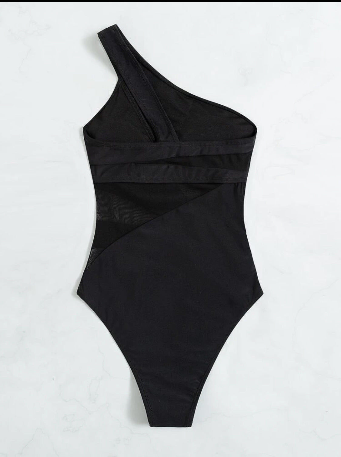 Elegant Dam Baddräkt – Enfärgad One-Piece Swimsuit
