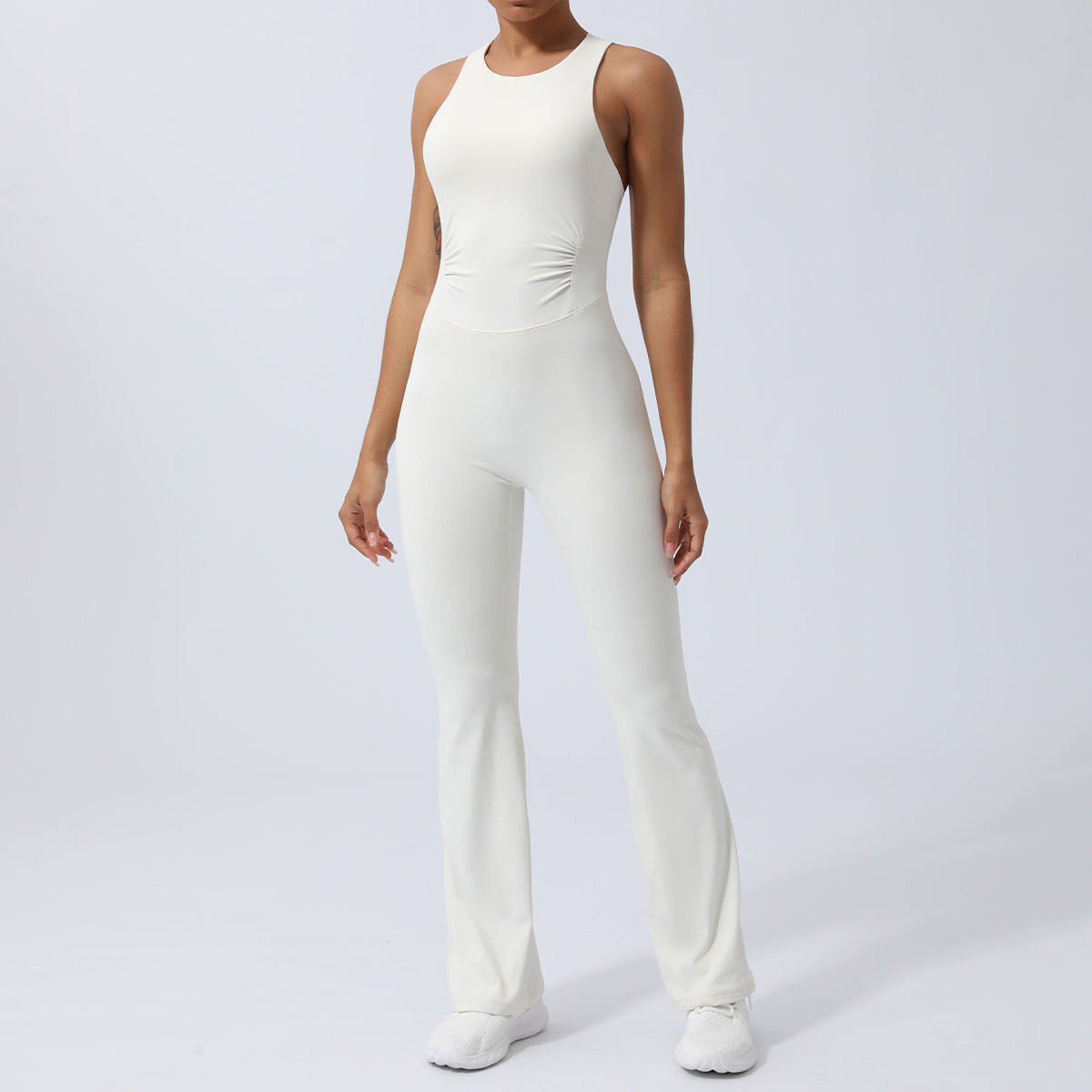 Sportig Träningsjumpsuit – Figurnära Yoga Outfit med Shaping & Bekväm Stretch