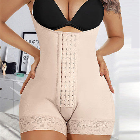 Formande Shapewear-byxor – Hög Midja i Tunn Polyester, Svart & Hudfärg