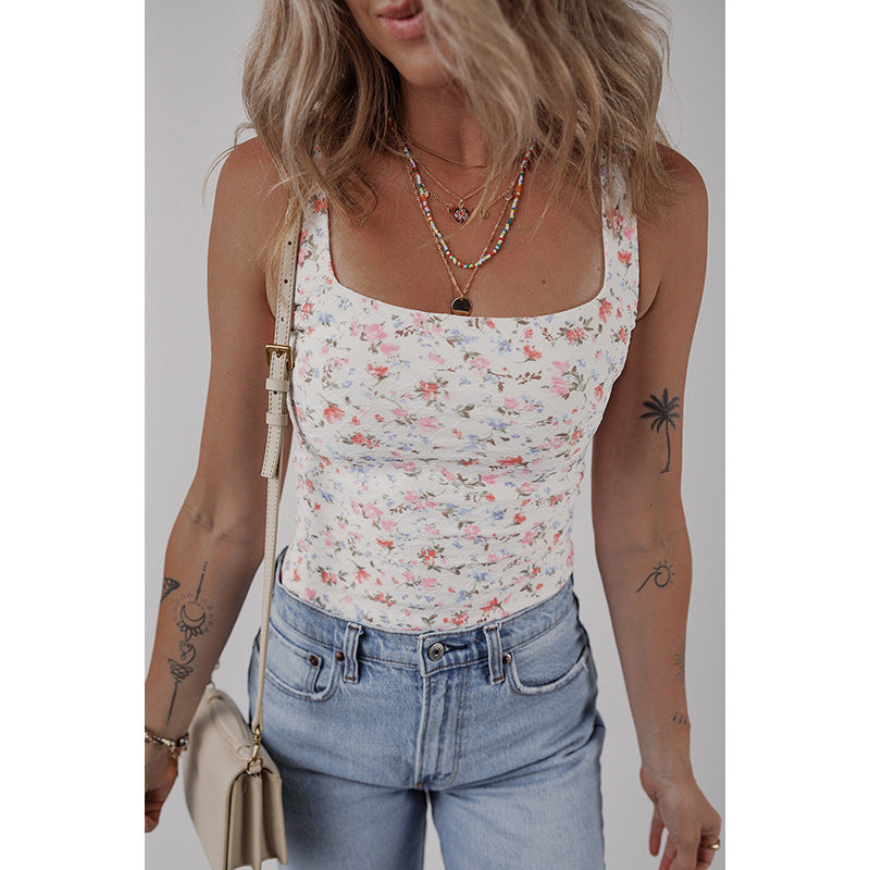 Slim Fit Bodysuit för Dam – Figursmickrande Design i Triangelstil