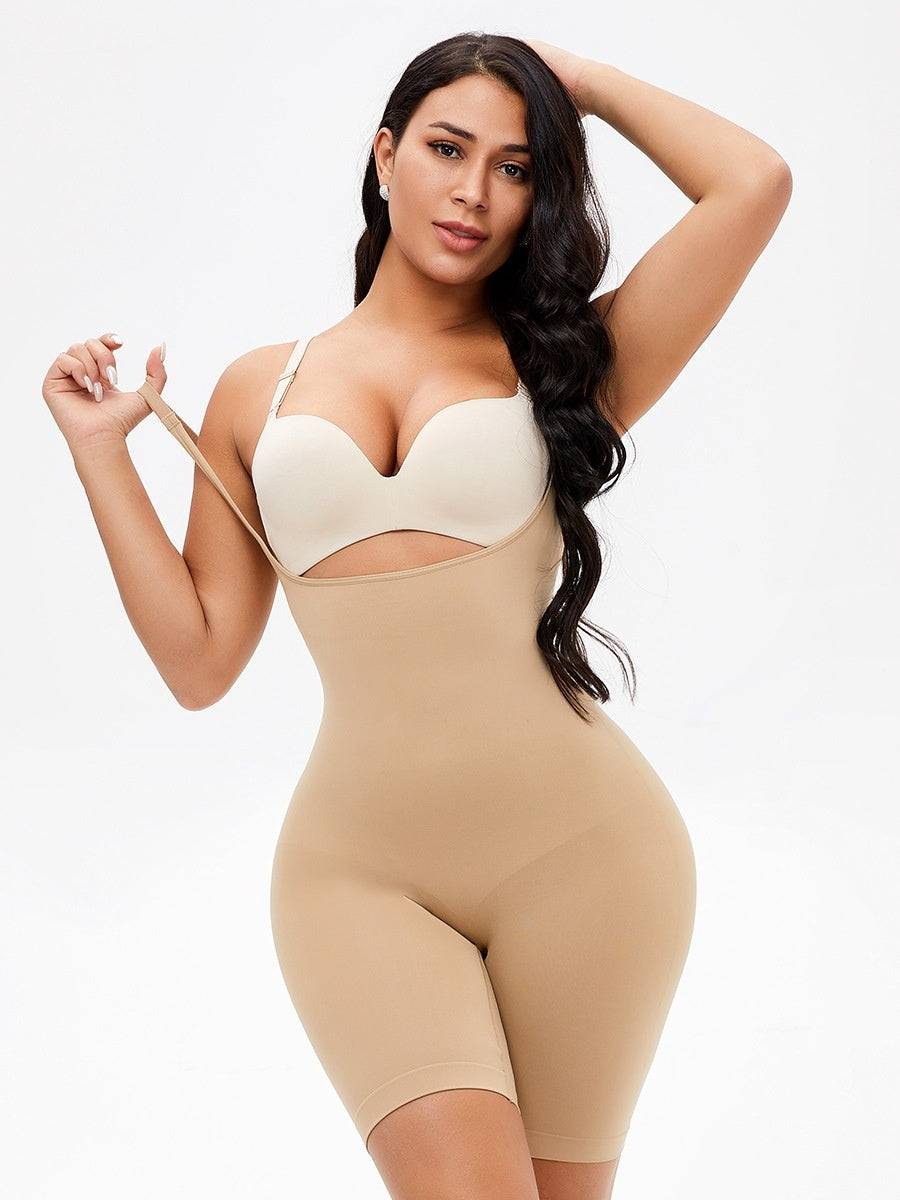 Shapewear Body Dam Plus Size – Sömlösa Kroppsformande Body med Midjeförstärkning, Magkontroll & Push-Up för Höfter