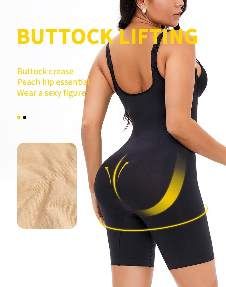 Shapewear Body Dam Plus Size – Sömlösa Kroppsformande Body med Midjeförstärkning, Magkontroll & Push-Up för Höfter