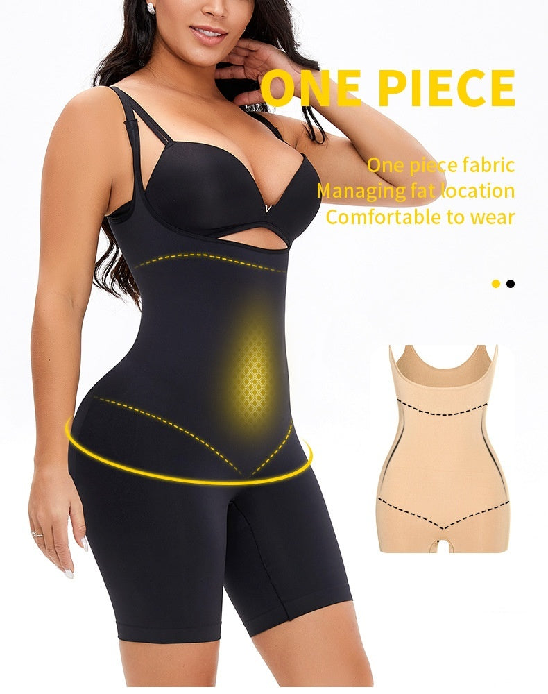 Shapewear Body Dam Plus Size – Sömlösa Kroppsformande Body med Midjeförstärkning, Magkontroll & Push-Up för Höfter