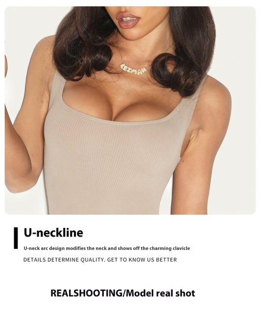 Träningsjumpsuit för Dam – Slimmande Midja & Lyftande Effekt för Höfter