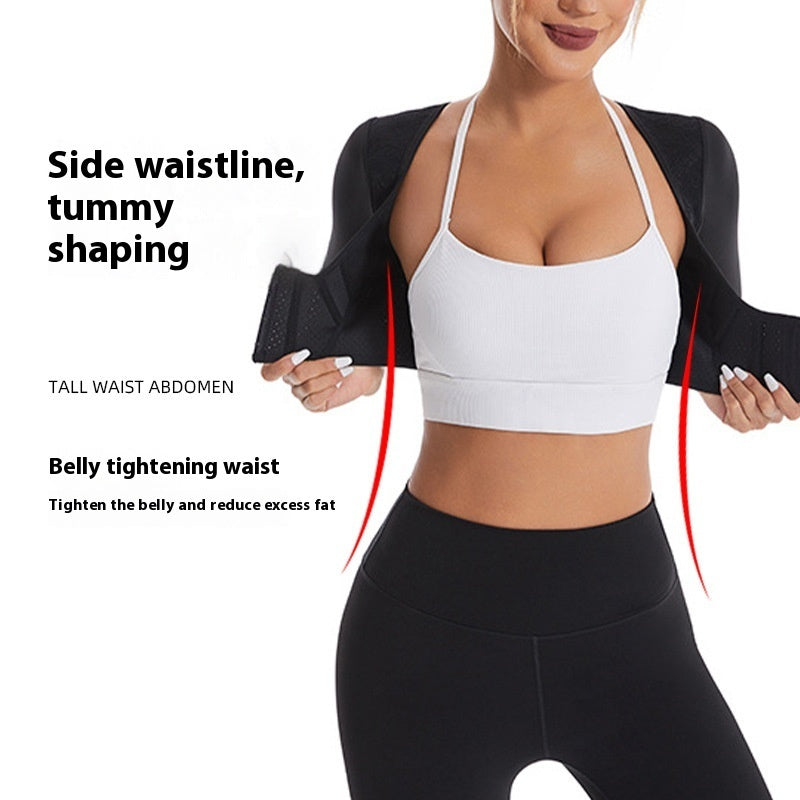 Träningskorsett dam – sportig body shaper i gummi för mage & midja