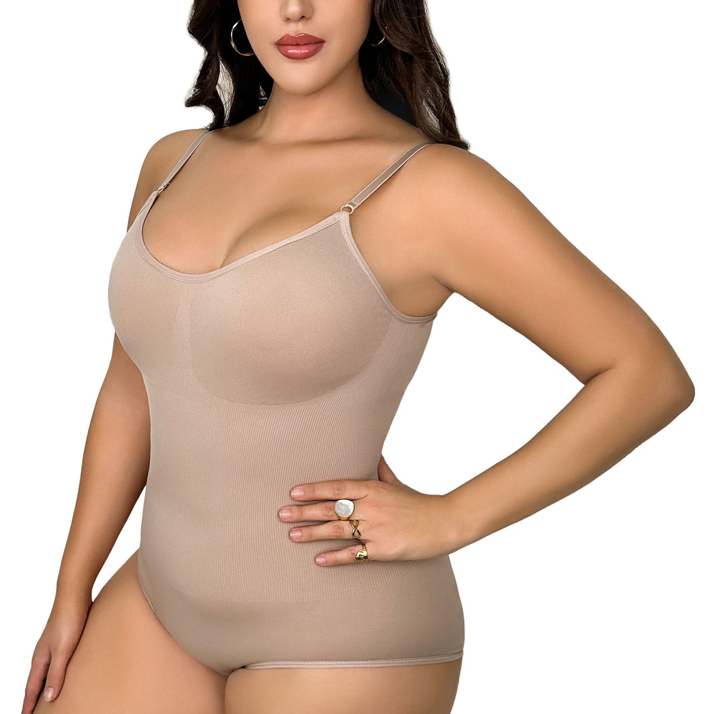 Sömlös Shapewear Bodysuit – Slimmande One-Piece med Magstöd & Höftlyft