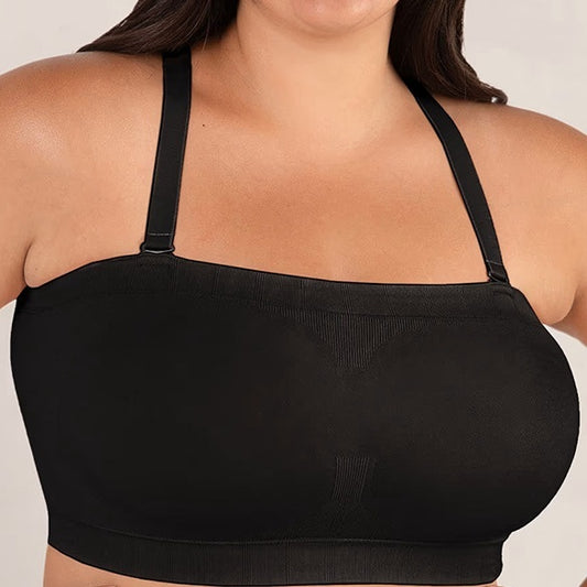 Tube Top BH Dam – Bekväm Sömlös Shapewear med Silikon Antihalkremsa & Avtagbara Axelband