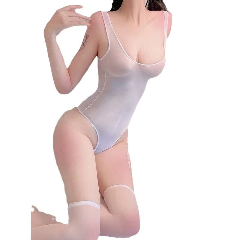 Jumpsuit för Dam – Enfärgad med Söt Japansk Design & Öppen Gren