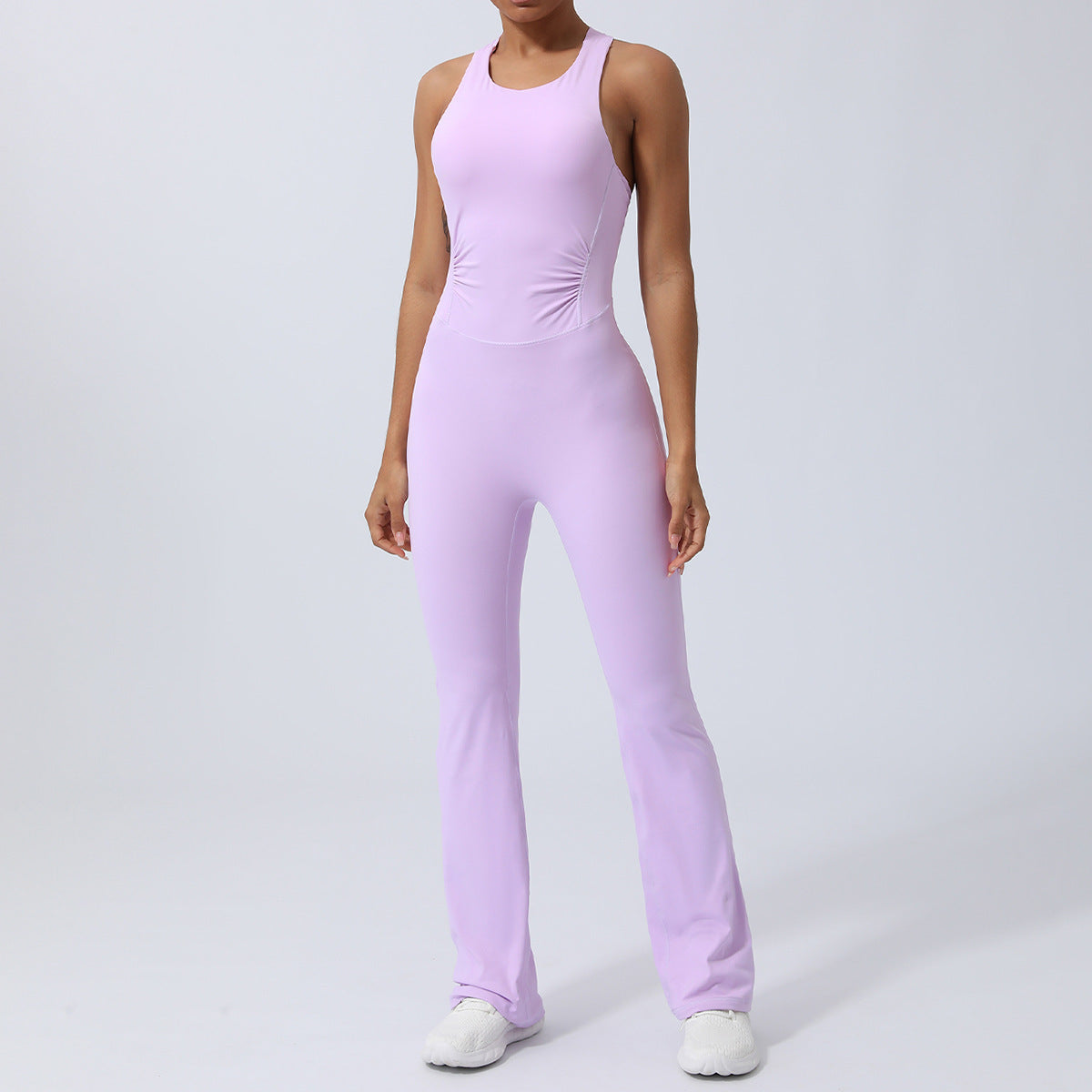Sportig Träningsjumpsuit – Figurnära Yoga Outfit med Shaping & Bekväm Stretch