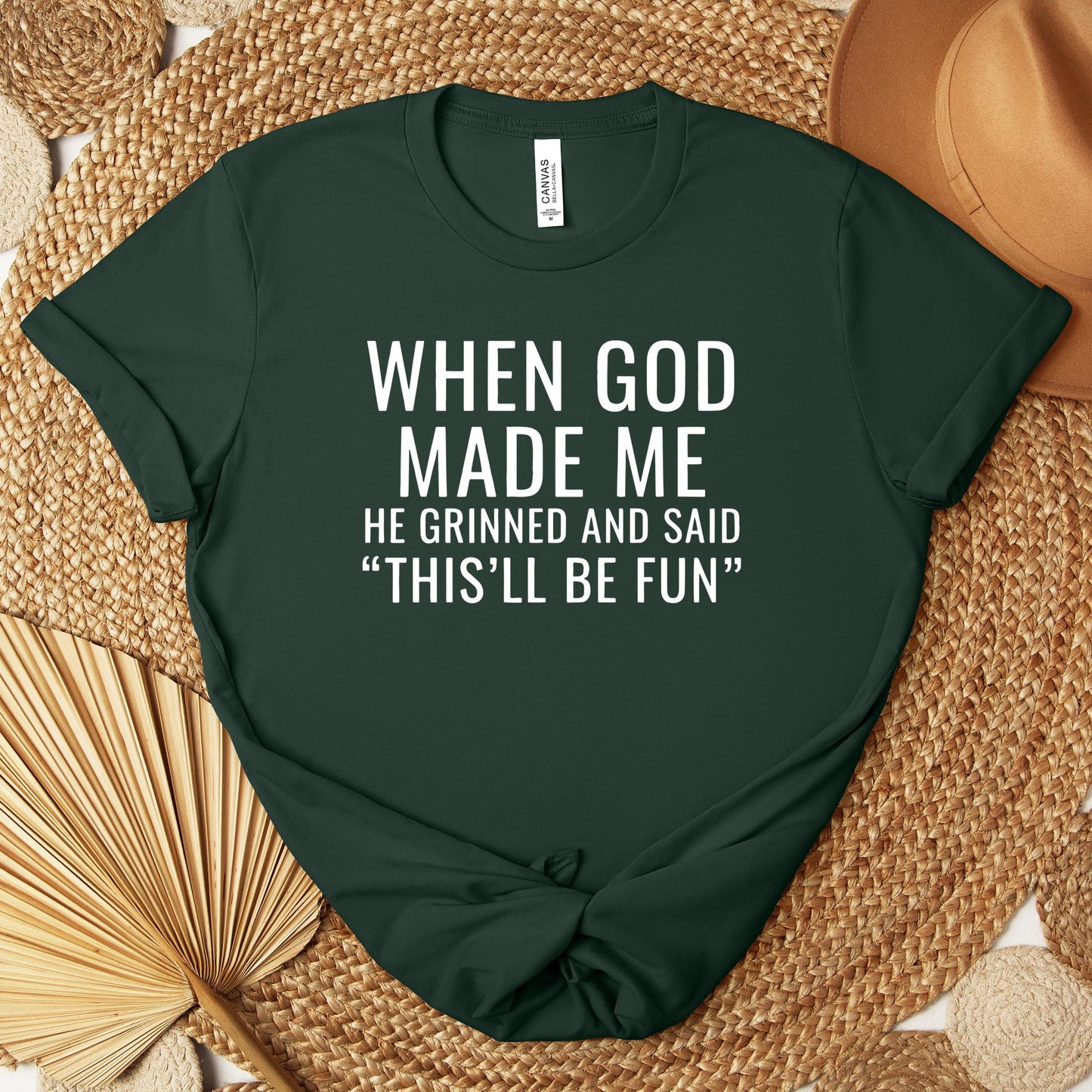 Dam T-shirt – lös passform med rund hals & kort ärm