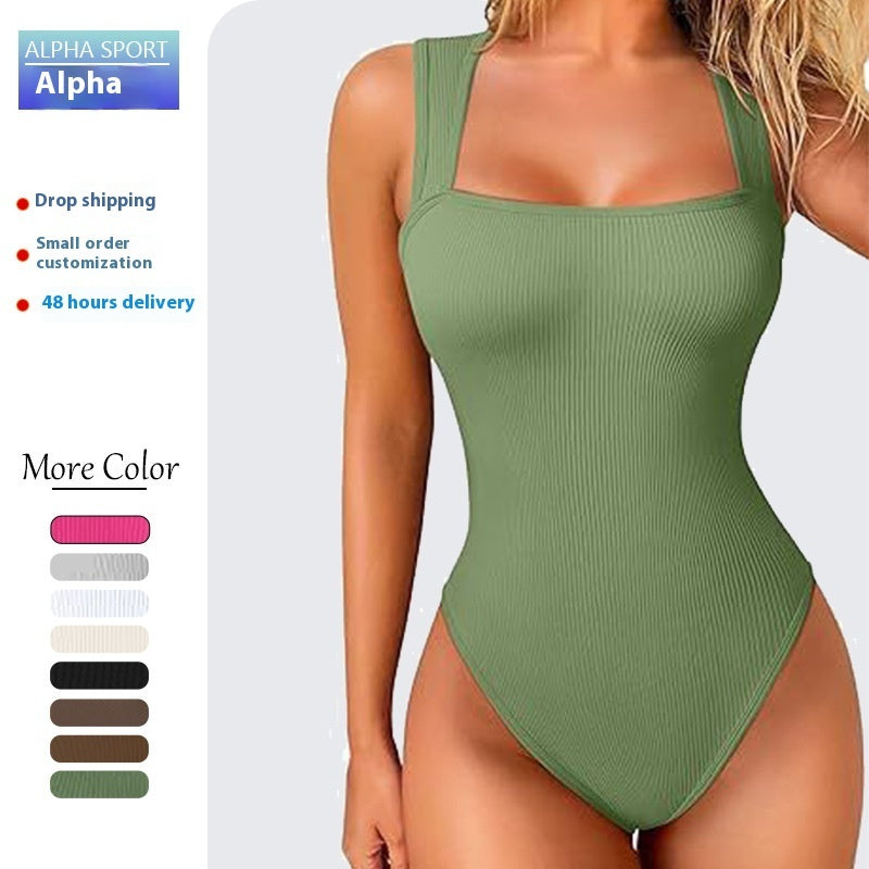 Yoga & Fitness Overall – Träningsdräkt med Magstöd