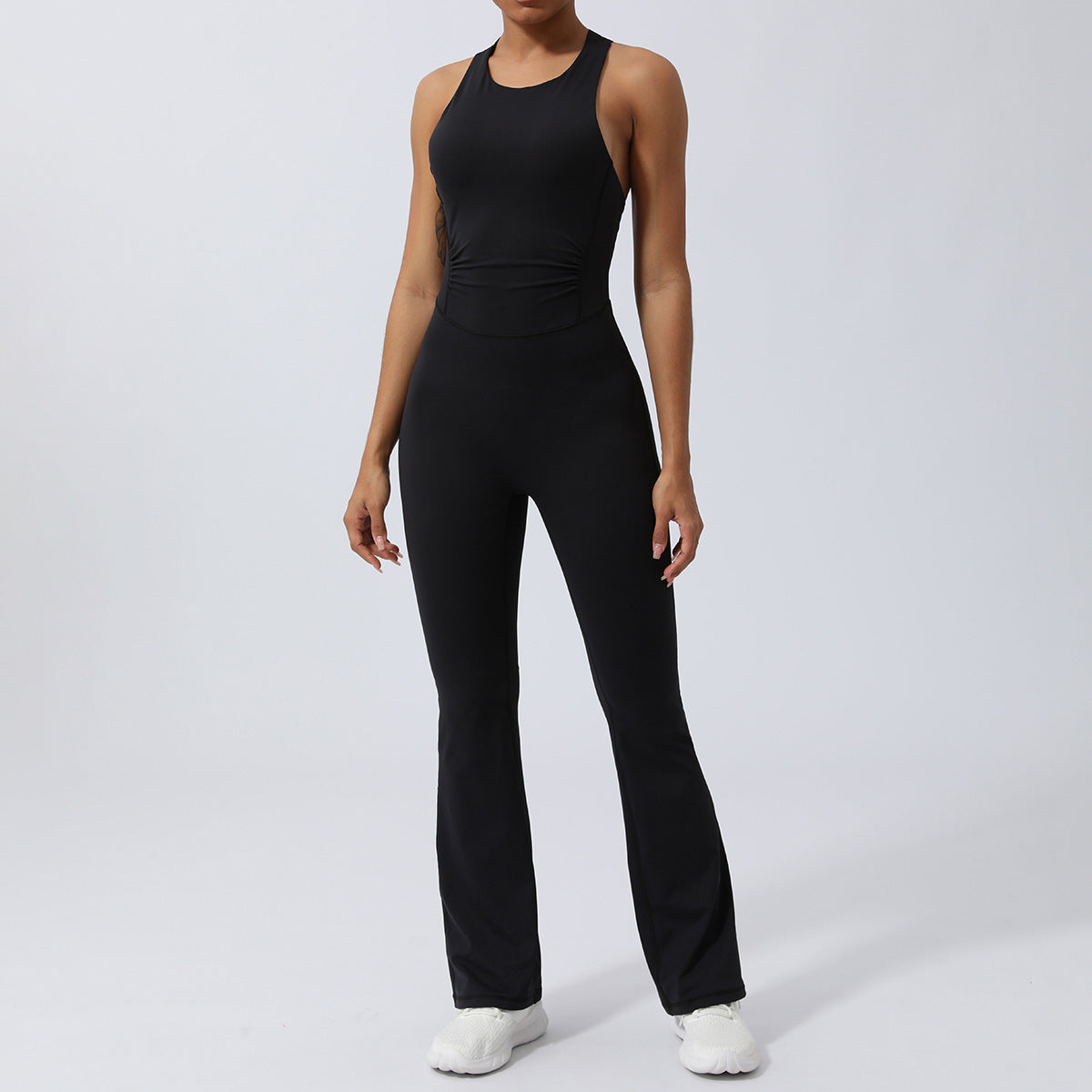 Sportig Träningsjumpsuit – Figurnära Yoga Outfit med Shaping & Bekväm Stretch