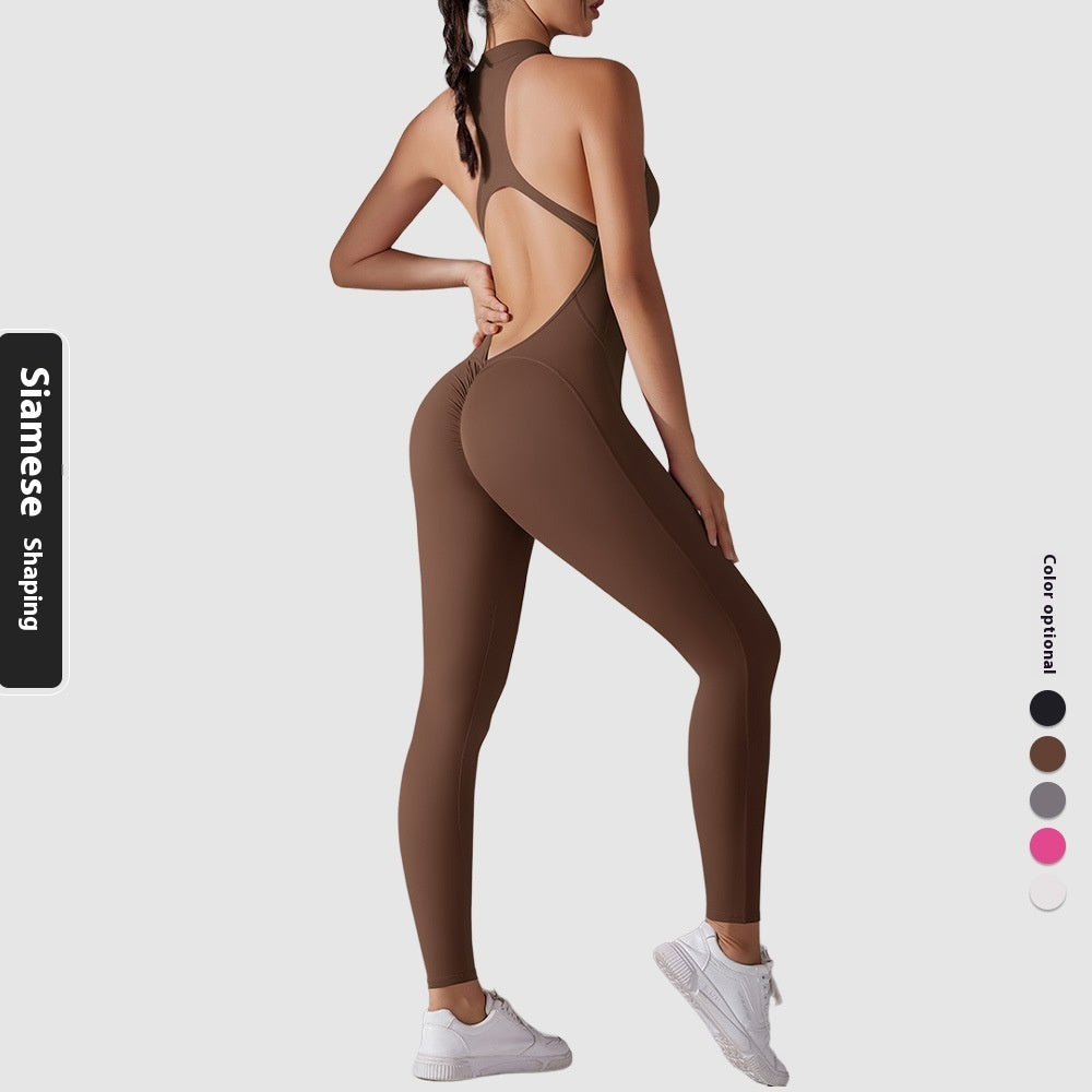 Träningsjumpsuit – Figurnära One-Piece i Högkvalitativ Stretch med Shaping Design