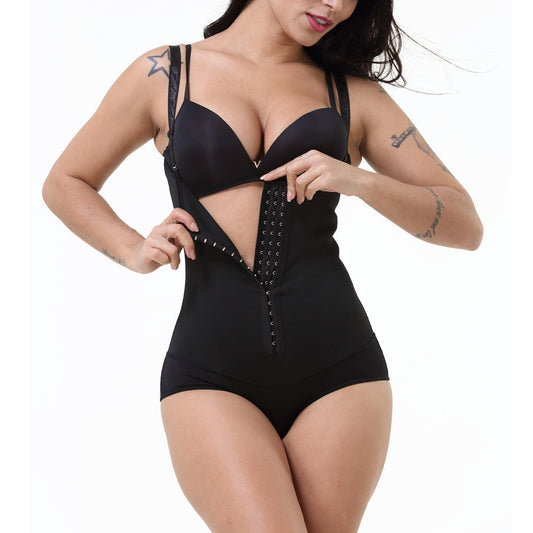 Body shaper dam – gummi shapewear med knappar & stark kompression
