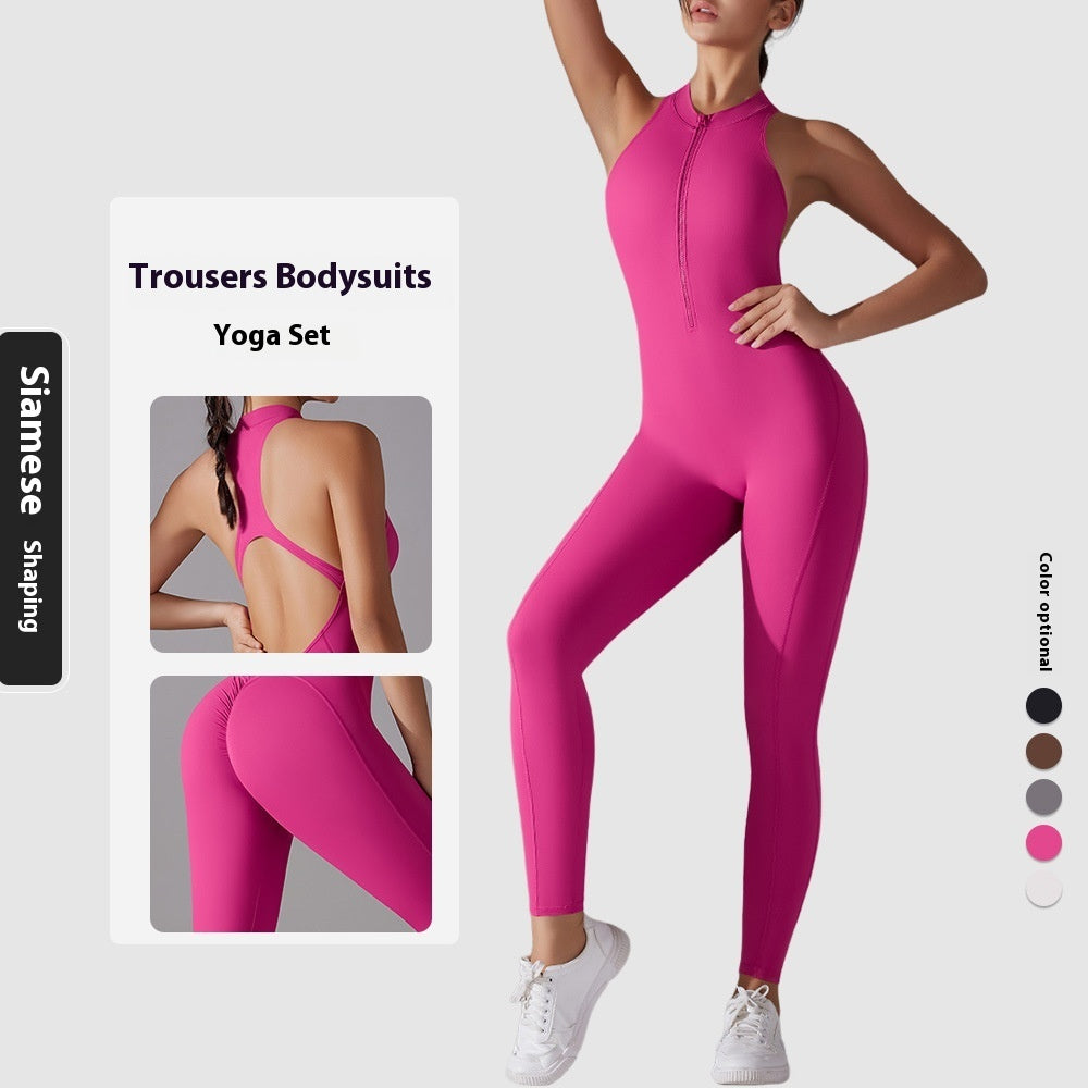 Träningsjumpsuit – Figurnära One-Piece i Högkvalitativ Stretch med Shaping Design