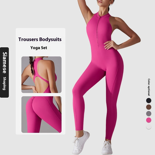Träningsjumpsuit – Figurnära One-Piece i Högkvalitativ Stretch med Shaping Design
