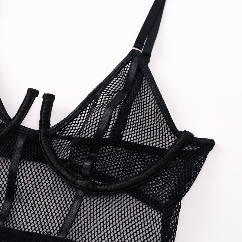 Bodysuit dam – moderiktig mesh body shaper i ny design