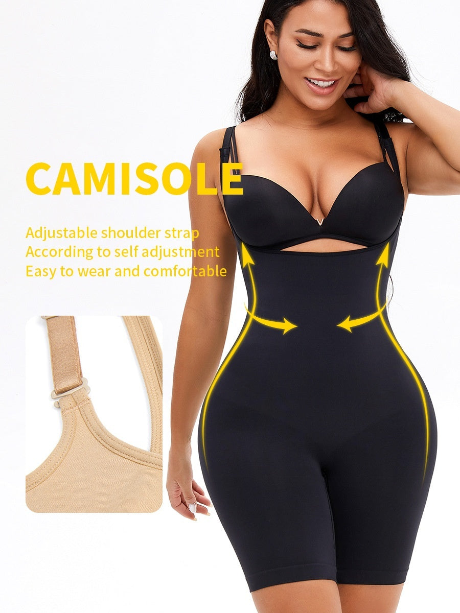 Shapewear Body Dam Plus Size – Sömlösa Kroppsformande Body med Midjeförstärkning, Magkontroll & Push-Up för Höfter
