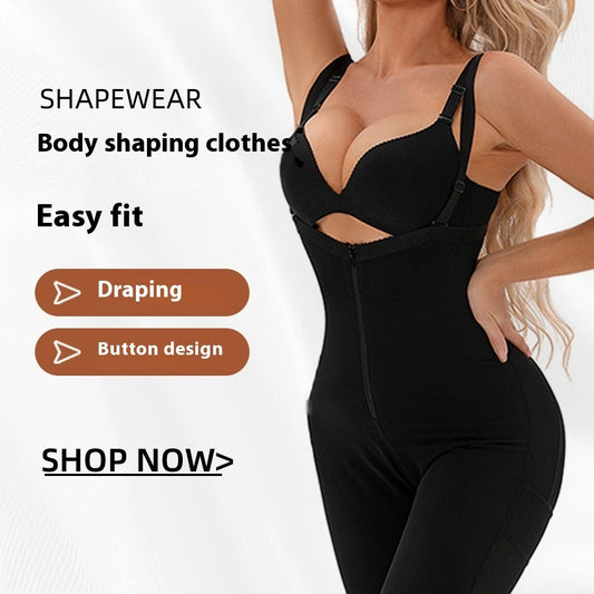 Korsett Jumpsuit för Dam – One Piece med Hög Midja & Lyftande Effekt