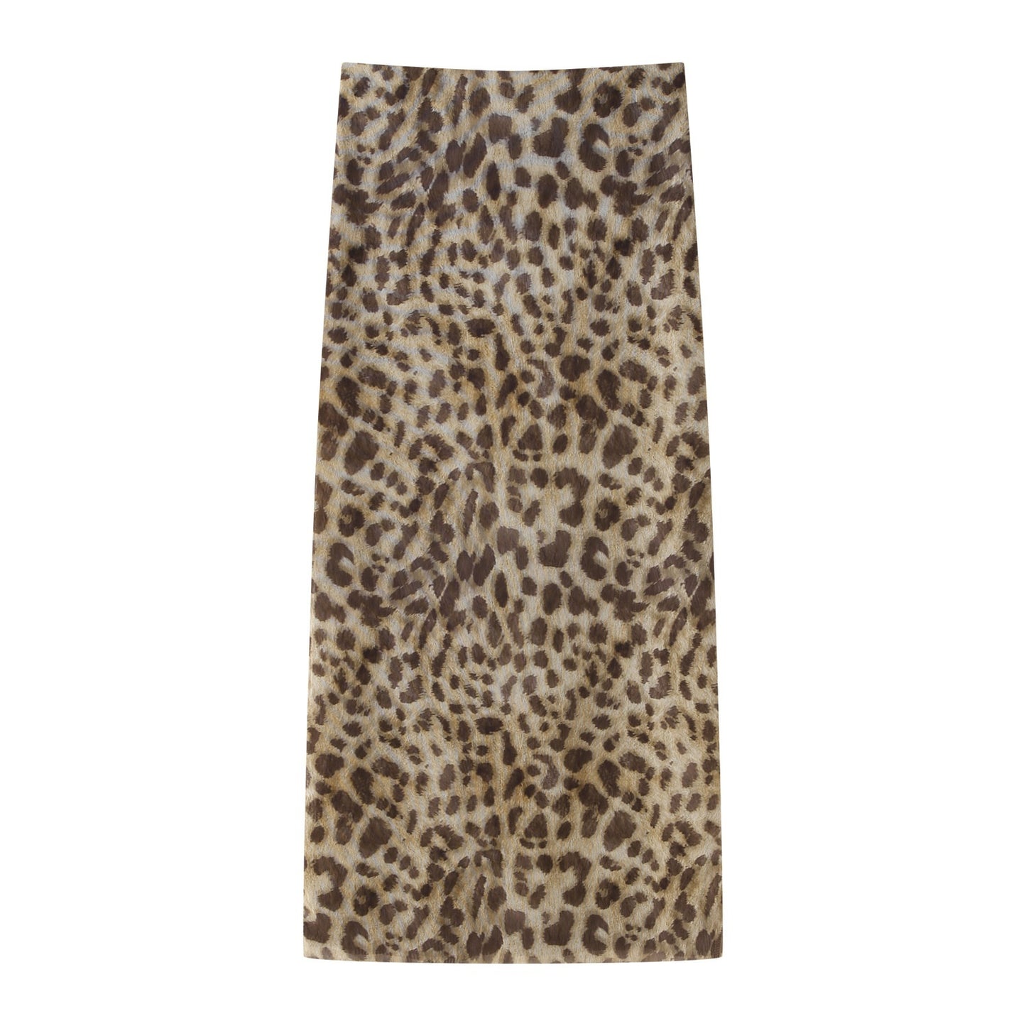 Snyggt set för Dam – A-linje med Trendigt Djurprint & Halterneck-topp