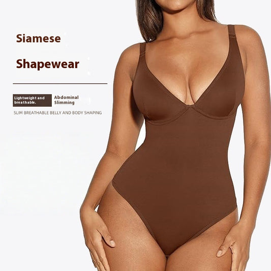 Korsett Bodysuit för Dam – Enfärgad, Figurnära & Casual Design