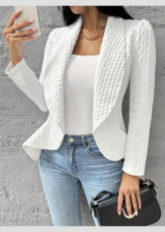 Kavaj för Dam – Enfärgad, Mångsidig & Trendig Modell för Höst och Vinter