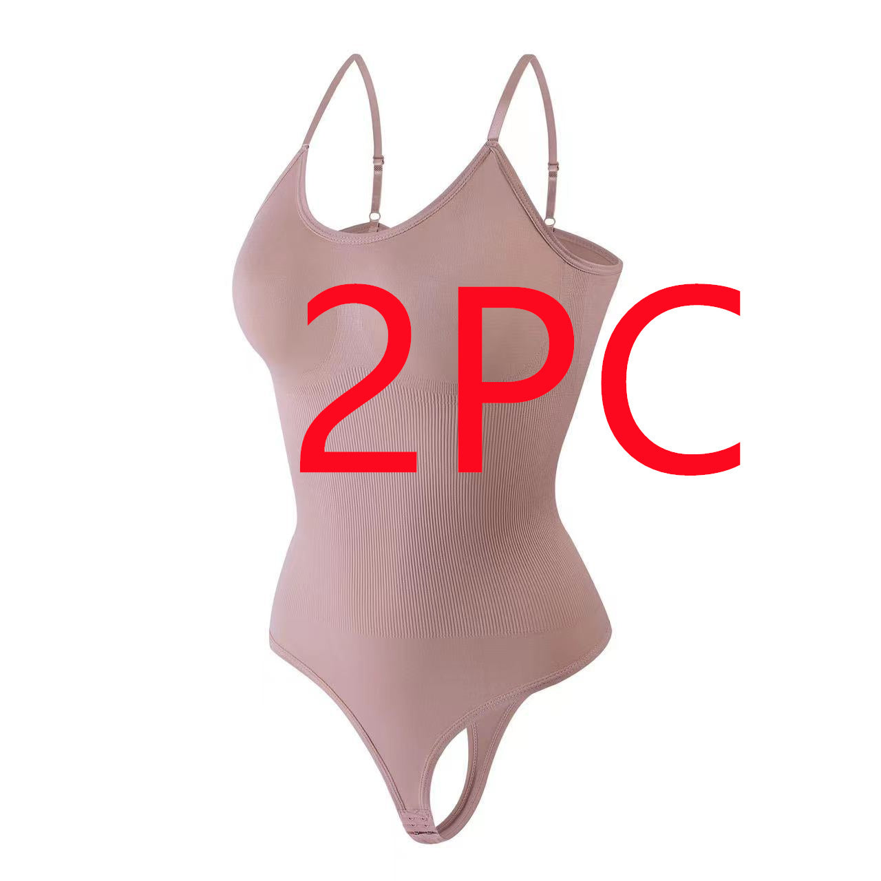 Shapewear Bodysuit för Dam – Slim Fit T-back med Magstöd & Höftlyft (2pack)