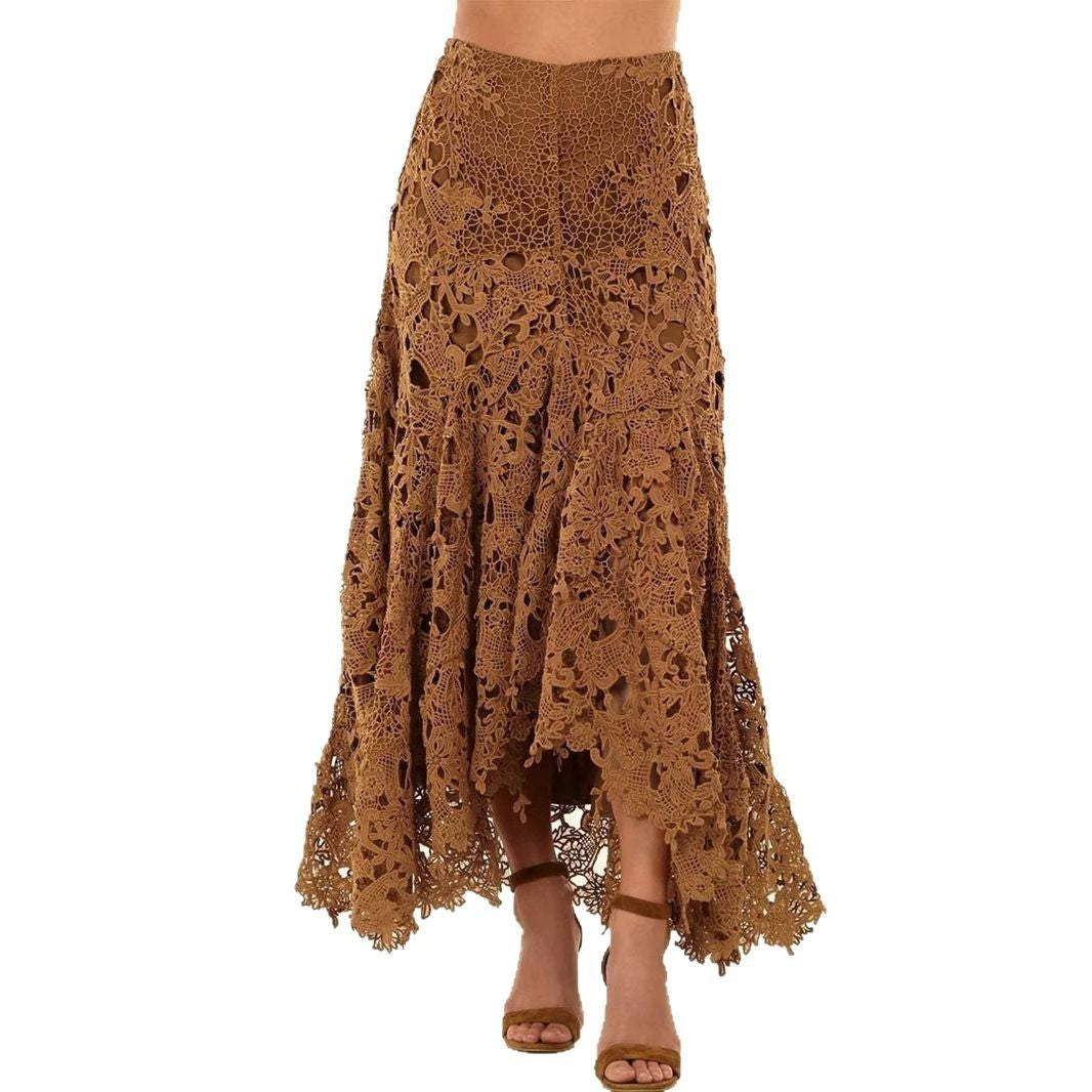 Strandkjol för Dam – Semestermode i Spets med Utskärningar