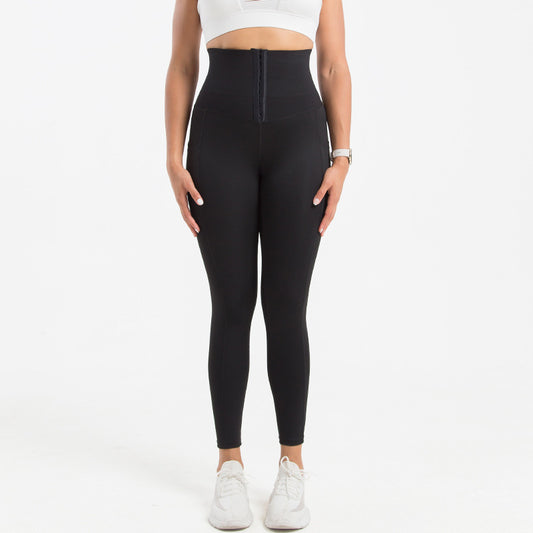 Shapewear Byxor Dam – Yogapants i Plus Size med Fickor, Tight Passform & Magkontroll
