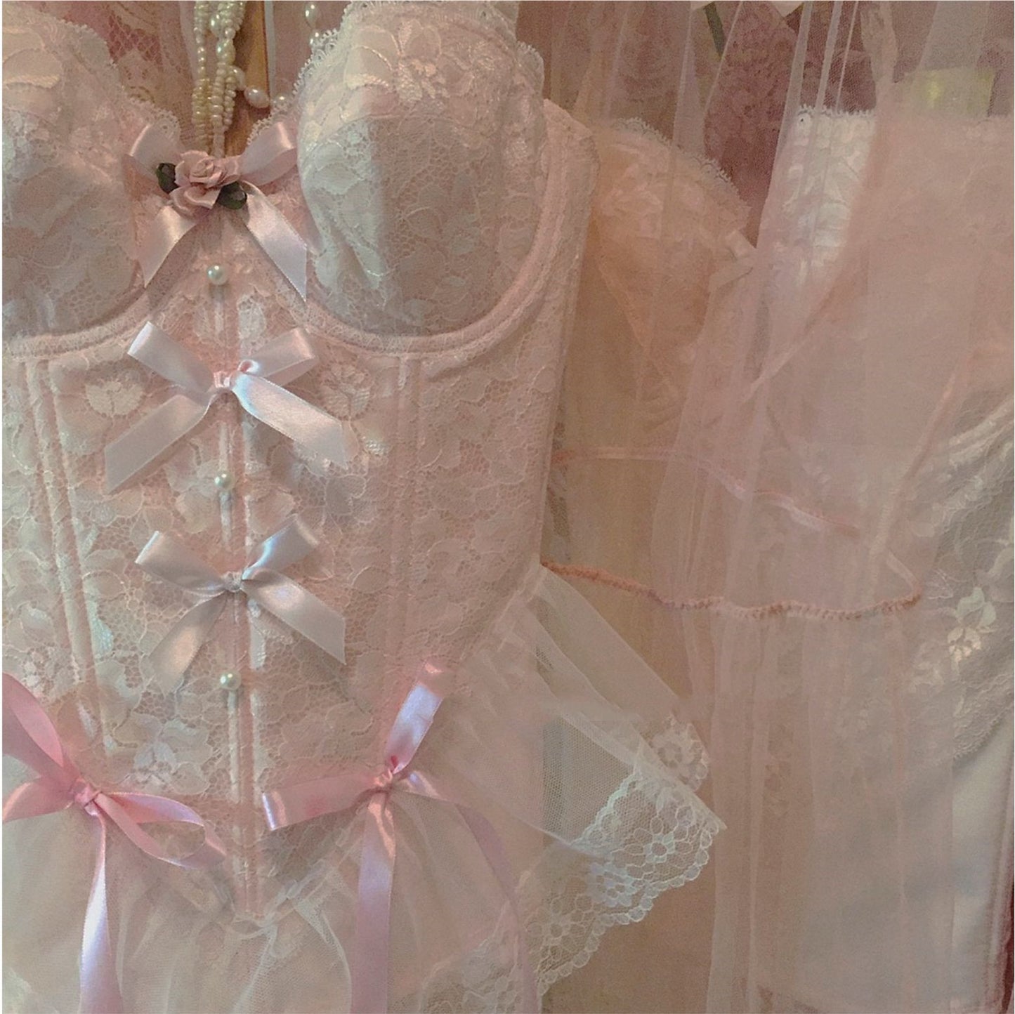 Spetskorsett shapewear – figurslimmande vintage body shaper med fishbone-stöd