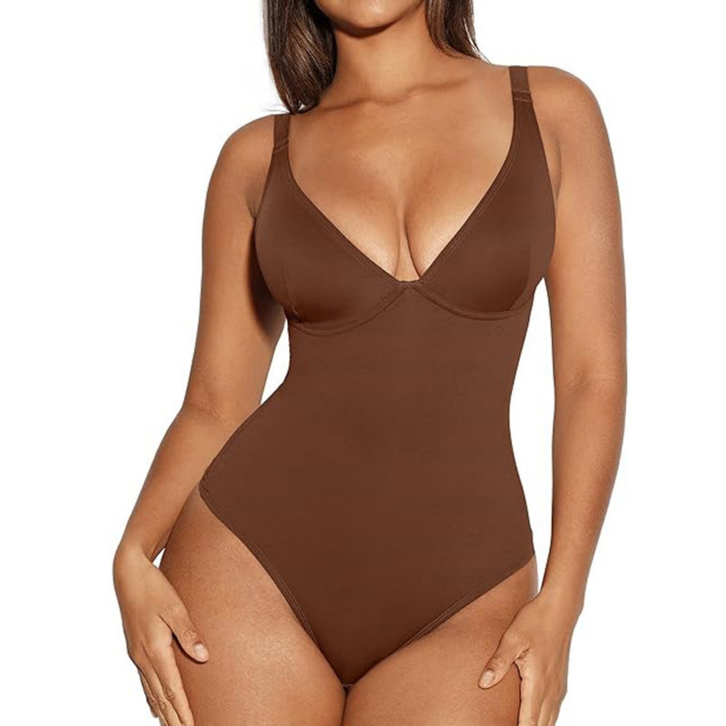 Korsett Bodysuit för Dam – Enfärgad, Figurnära & Casual Design