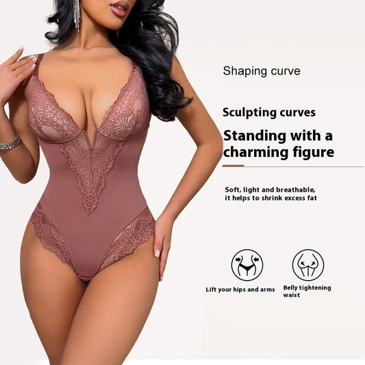 Korsett-body för Dam – Plus Size med Lyftande Höfteffekt