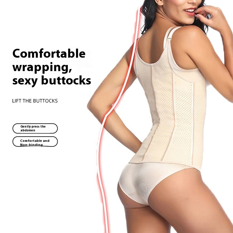 Korsett för Dam – Figurnära med Slimmande Mage & Elastiskt Midjeband