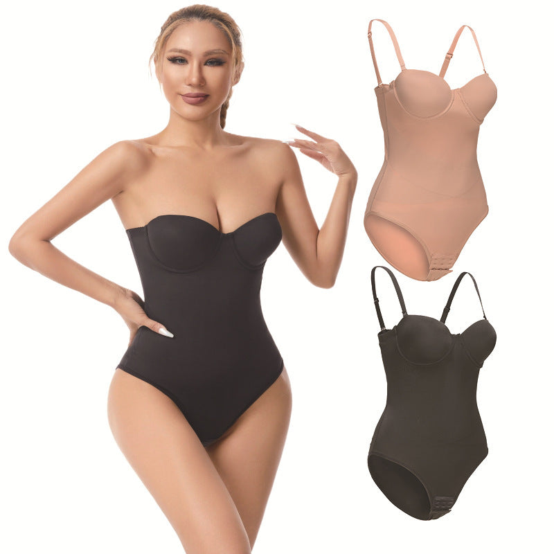 Shapewear Jumpsuit i Ice Silk – Midjestöd, Höftlyft & Byststöd