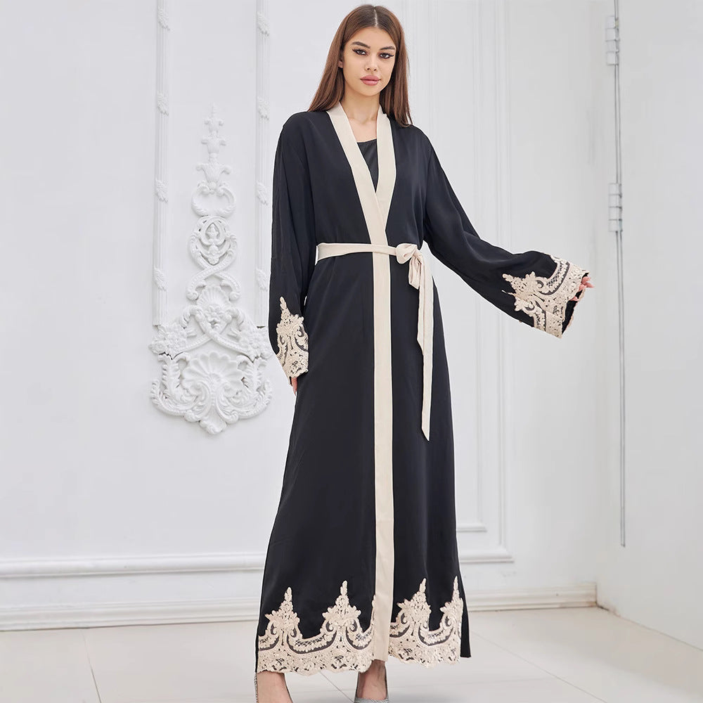 Broderad Kimono/Kofta Dam – Trendig Turkisk Stil i Casual Design, Kan Bäras som Klänning eller Cardigan