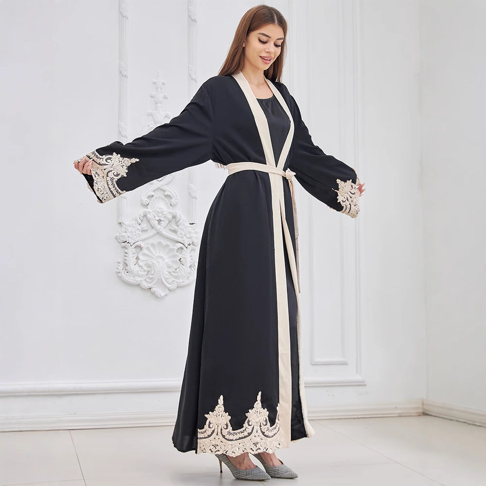 Broderad Kimono/Kofta Dam – Trendig Turkisk Stil i Casual Design, Kan Bäras som Klänning eller Cardigan