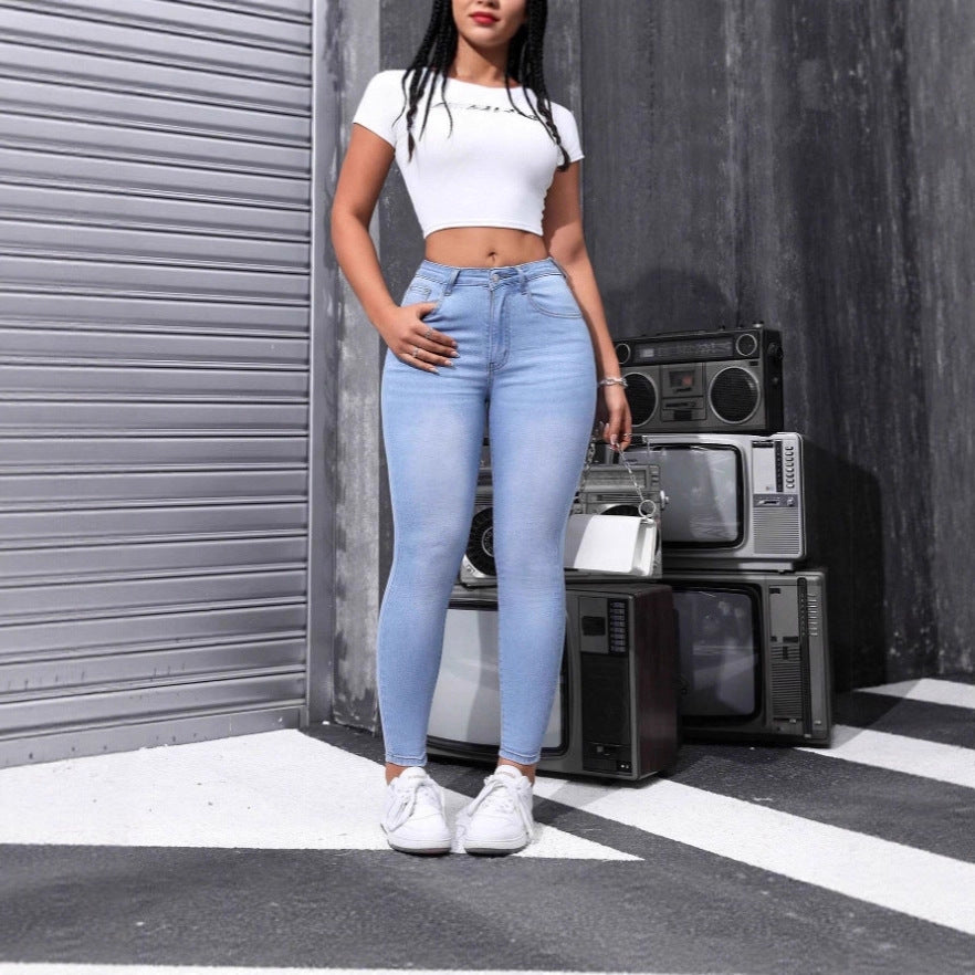 Jeans Dam – Tighta Denim Skinny Byxor i Europeisk & Amerikansk Stil